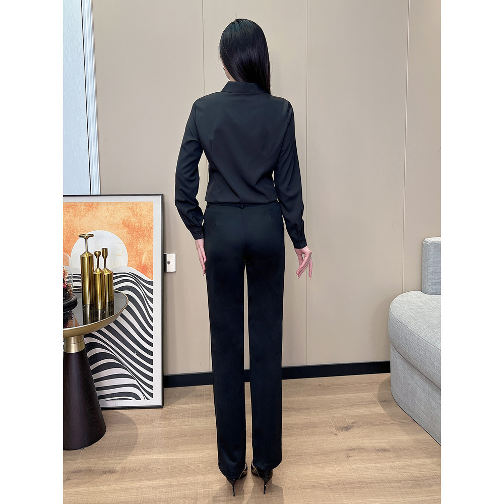 S-5XL Quần Bút Chì Đen Chắc Chắn Cho Nữ Văn Phòng