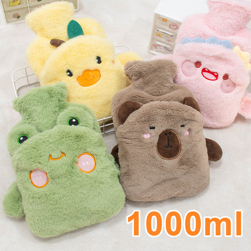 Túi chườm nóng lạnh 1000ml cho nữ thiết kế dễ thương giúp giữ ấm vùng bụng hiệu quả lâu dài