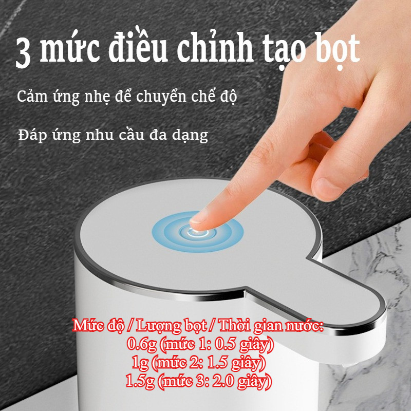 Máy rửa tay cảm biến tự động thông minh ,Tạo bọt,380ml,2 chế độ, 3 mức có thể chọn, áy phân phối xà phòng điện