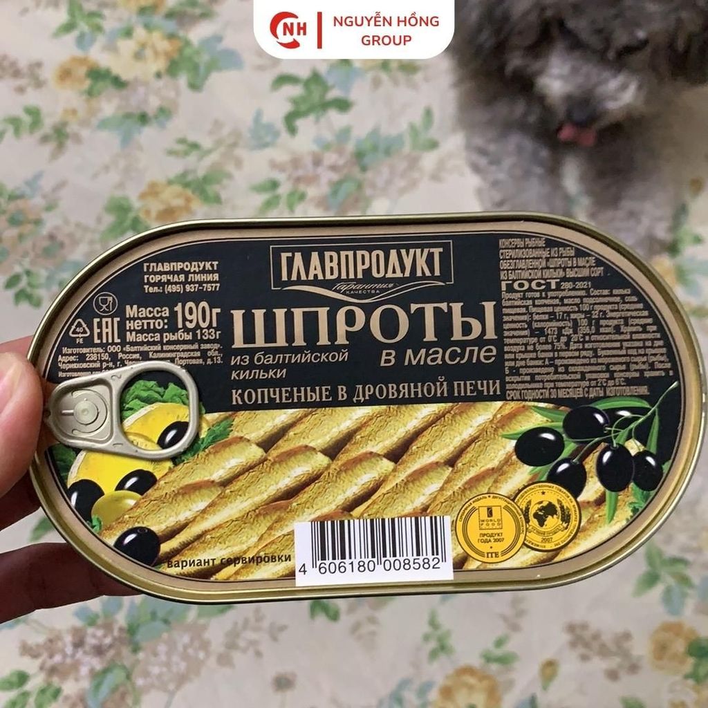 C NH Cá Trích Baltic Ngâm Dầu 175g Glavproduct Nhập Khẩu Nga Đồ Hộp Food Thức Ăn Hải Sản Đóng Hộp Cao Cấp