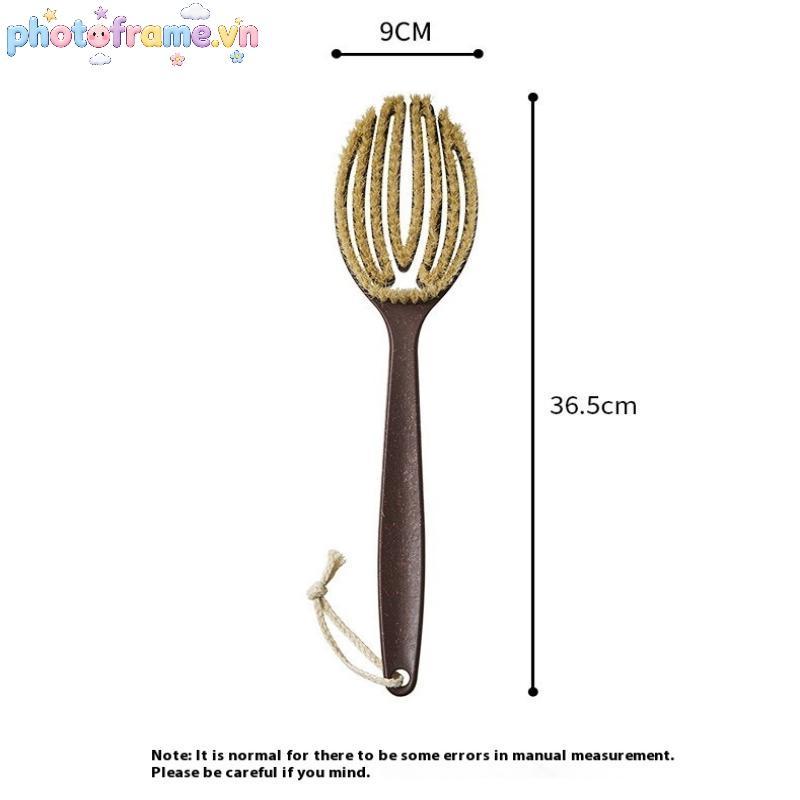 Photoframe Body Brush Tay Cầm Dài Tắm Ba Scrubber Boar Lông Hoàn Hảo Khô Da Chải Cần Thiết Cho Da Tẩy Tế Bào Chết Dụng Cụ Tắm VN