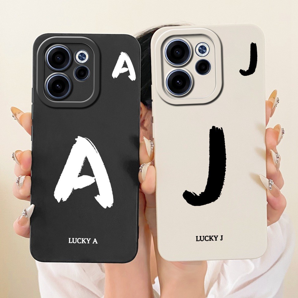 Ốp lưng Oppo Reno 15F CPH2801 Chữ A-Z sang trọng Thời trang Cool Crown Vỏ điện thoại silicon Oppo Reno15 F