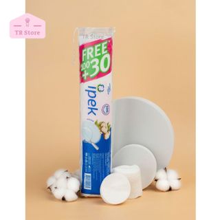 Combo 3 Bông Tẩy Trang Ipek 150 Miếng Thổ Nhĩ Kỳ 100% Cotton Mềm Mịn Da