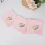 Khăn tay vuông BORAGETE, Vải hoa thêu Cotton mềm mại, Vải Hankies tái sử dụng thanh lịch dành cho nữ