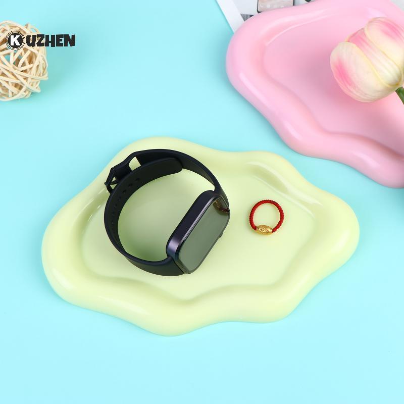 KUZHEN Hình Đám Mây Nhựa Khay Trang Sức Tấm Trang Trí Cho Nhẫn Bông Tai Vòng Tay Nelaces Khay Dành Cho Nữ Trang Trí Phòng Ngủ HOT