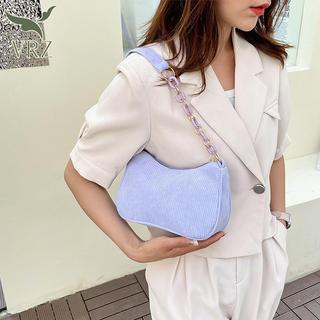 VRZ Thời Trang Vintage Nữ Túi Xách Corduroy Nách Túi Đeo Vai Nữ Màu Trơn Dây Kéo Nữ Túi Xách Ly Hợp HOT