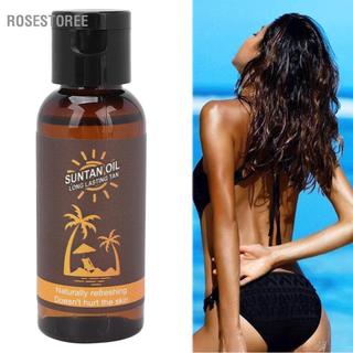 Rosestoree Body Tanning Drop Suntan Oil Thành phần an toàn Lâu dài Không gây hại cho tia cực tím 35ml để sử dụng tại nhà