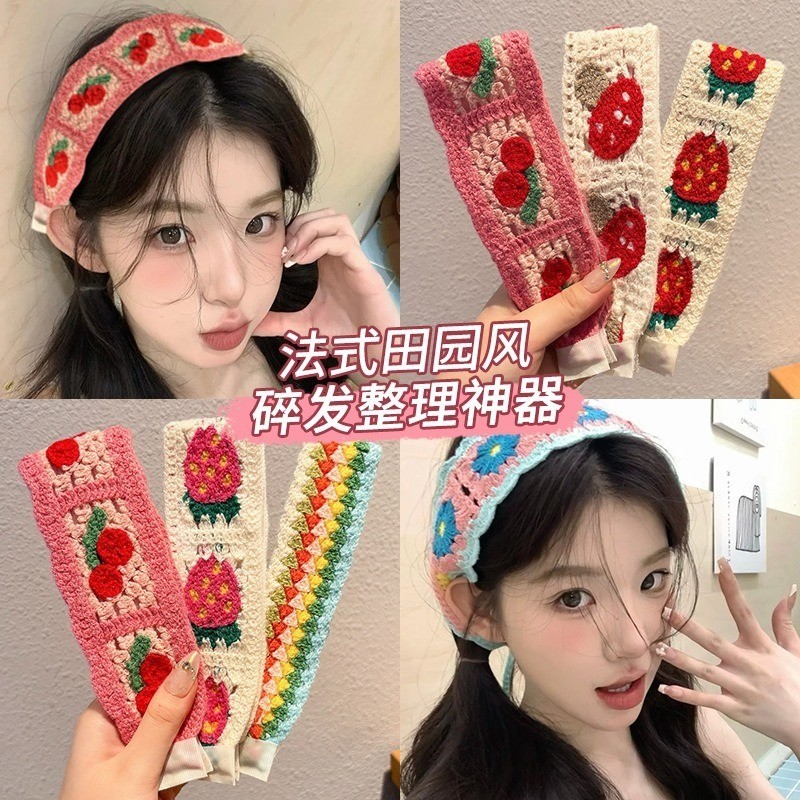 Băng Đô Miếng Dán Tóc Velcro Magic Dán Hoa Dễ Thương Thời Trang Hàn Quốc