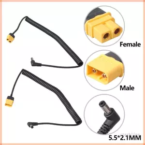Cáp chuyển đổi lò xo Star XT60 Nam sang 5 5x2 5mm để hàn điện xe sắt