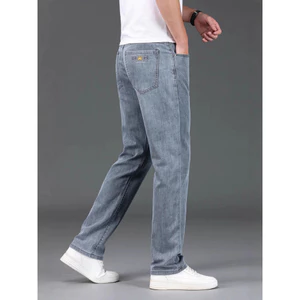 Quần Jean Denim Mỏng Cho Nam, Kiểu Dáng Thẳng, Phù Hợp Mặc Hàng Ngày, Có Size Lớn