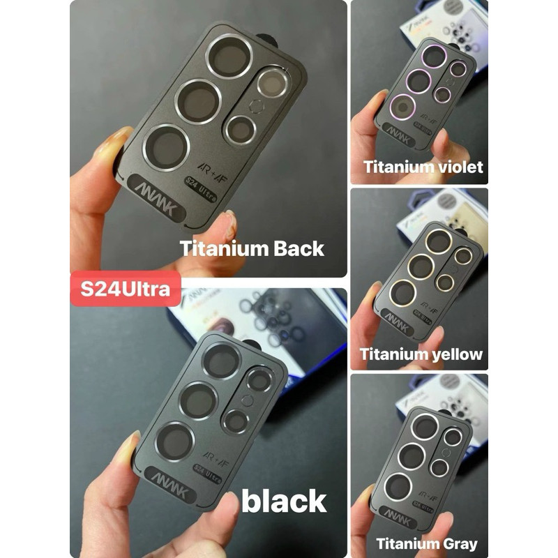 [Chính Hãng] Cường Lực Camera Samsung S24U/S25U/S26U Anank AR - Viền Nhôm Kháng Xước Sapphire, Chống Lóa, Dễ Dán