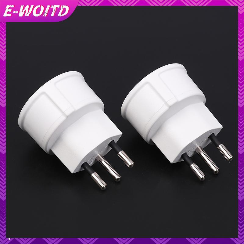 E-WOITD 1 Miếng Cắm chuyển đổi EU DE Đức 3 chân sang phích cắm Pháp