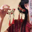 Kẹp tóc tua rua phong cách Trung Hoa, thiết kế cổ phù, phù hợp với mũ đội đầu Hanfu