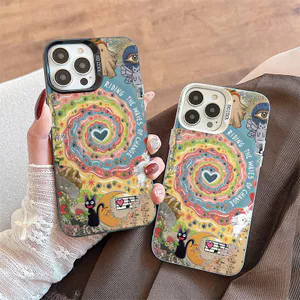Ốp Lưng Cho Redmi Note 14 13 12 11 10 14C 13C 12C 11A 10C 9C A3 A2 A1 C75 C65 C61 C55 C31 X7 X6 M6 13T 14T Pro Mạ Acrylic IMD Case Motif Waves CYIM185