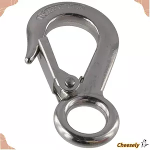 Móc lấy CHEESELY, Sliver 440 Lbs.Work Load Slip Hook, Snap Hook 0,2t 304 Thép không gỉ Nâng móc Kỹ thuật