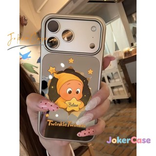 Ốp Lưng Cho IPhone 16 15 11 12 17 13 14 Pro Max 7 15 16 8 Plus XR XS MAX Vỏ gương trang điểm lấp lánh dễ thương
