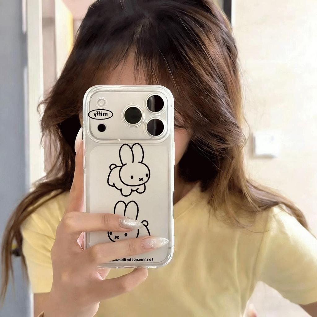 Dòng Miffy cho 16 trường hợp iPhone 17Air Space Case 14/13/11Pro