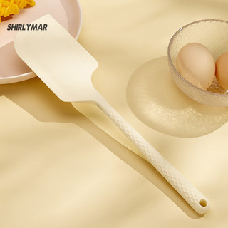 Thìa silicone nhà bếp tiết kiệm không gian, dụng cụ cạo có thể điều chỉnh, tay cầm tiện dụng, chịu nhiệt, thiết kế hồ quang hai mặt