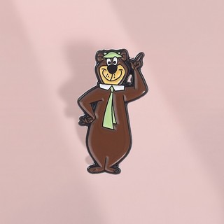 Trâm Huy Hiệu Kim Loại Nhân Vật Yogi Bear Cổ Điển, Phù Hợp Làm Quà Tặng Trẻ Em