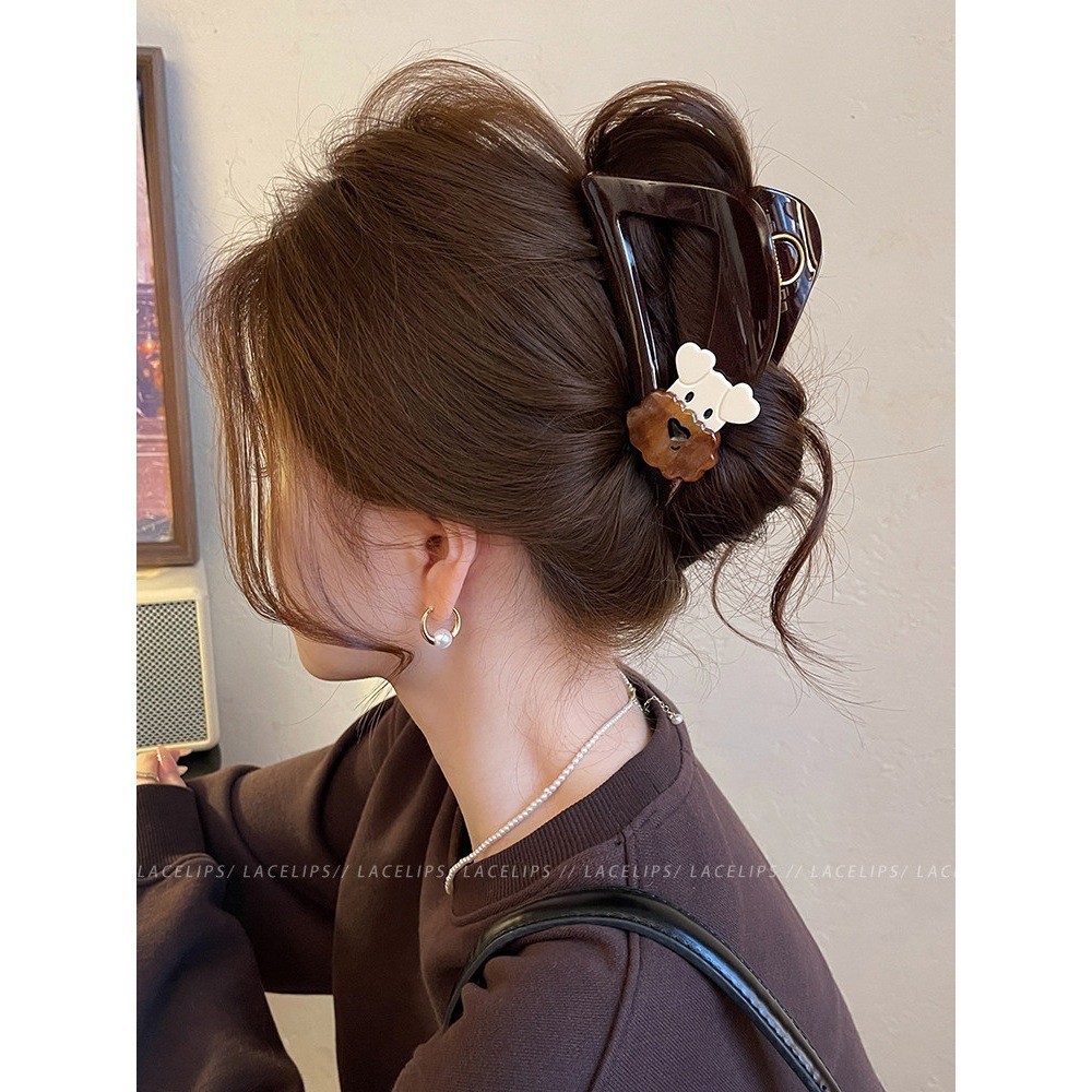 Kẹp tóc hình chó con tam giác - Phong cách mới, đáng yêu cho nữ