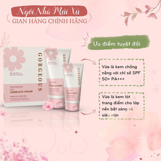 SET Kem Chống Nắng Múi Xù nâng tone, trắng da phiên bản đặc biệt [ sét gồm 2 tuýt 100g +50g] 77@