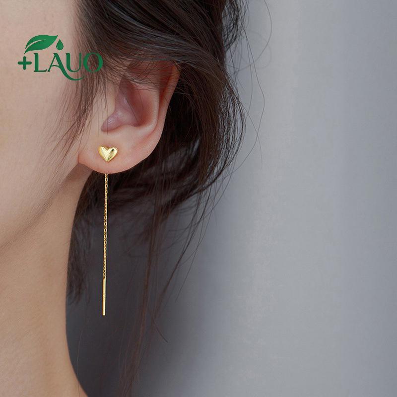 Bông tai nữ xu hướng xuân hạ, dây dài hạt mặt ngôi sao và trái tim từ Springevenstar