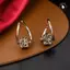 Bông Tai Mạ Rhodium Đá Cubic Zirconia, Sang Trọng Và Lấp Lánh Cho Nữ