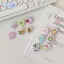 CMINYP 6 Hoạt Hình Dễ Thương Mini Hoạt Hình Nút Huy Hiệu Kawaii Retro Bé Gái Trẻ Em Bapa Túi Đựng DIY Trang Trí Trâm Pin Phụ Kiện Không