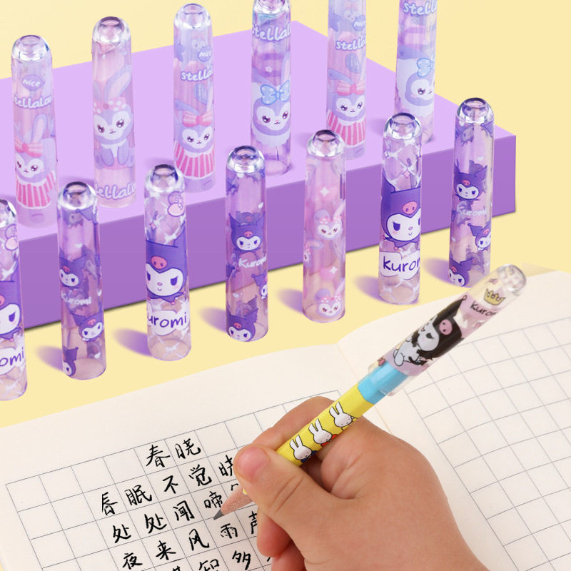 Bộ Sưu Tập Nắp Bút Chì, 36 Chiếc Với Hình Hoạt Hình, Chức Năng Bảo Vệ Ngòi Chì Và Nối Dài Đầu Bút