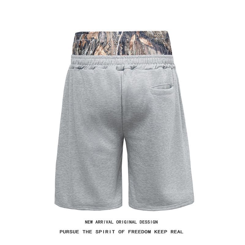 Quần short thể thao hip hop loose fit, có dây thắt lưng và kỹ thuật thoáng mồ hôi