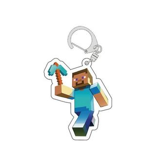 [Mặt dây chuyền] Móc khóa Minecraft MC Hình Diamond Sword Axe Pick Steve Zombie Nhân vật Mặt dây chuyền Acrylic