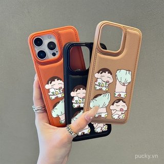 Ốp Điện Thoại Da Anime Tháo Quần Áo Bé Trai Thích Hợp Cho iPhone 17promax 16promax 15promax 17 16 15 14 plus 14promax 13 12 11 promax Vỏ Bảo Vệ Chống Sốc