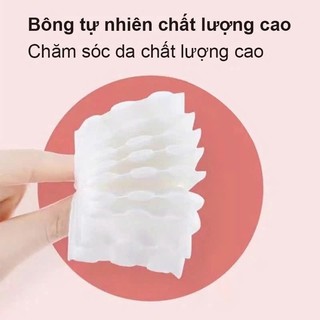 [COMBO 5 GÓI] Bông Tẩy Trang Laneila 3 Lớp 222 miếng Mềm Mịn, Dai, An Toàn Cho Da