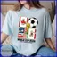 Áo Thun Người Hâm Mộ Bóng Đá cho Giải FIFA World Cup 2026