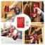MOON Gói 5 Giá đỡ đế gắn tường cho công cụ 18V 4 lỗ Giải pháp tiết kiệm không gian