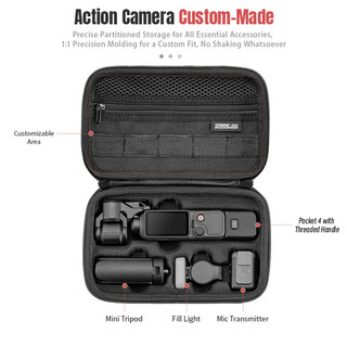 Dành cho DJI Osmo Pocket 4 Túi lưu trữ tất cả trong một, Túi xách một vai, vlog đeo chéo, Túi cầm tay 4, Phụ kiện lưu trữ máy ảnh thể thao
