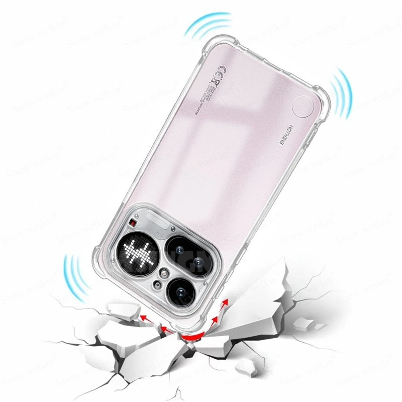 Nothing Phone (4a) Pro 2026 Túi khí chống sốc bằng silicon trong suốt Vỏ trong suốt cho không có điện thoại (4a) (3a) Phone4a 4a Lite Pro 5G 4G Vỏ điện thoại Vỏ bảo vệ trong suốt