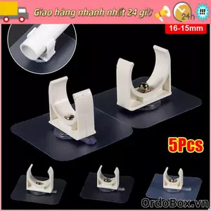 ORDOBOX 1 / 5 Kẹp ống tự dính, Giá đỡ ống nước tưới vườn bể cá, Bộ chuyển đổi tưới nước cố định không đục lỗ Đầu nối kẹp ống