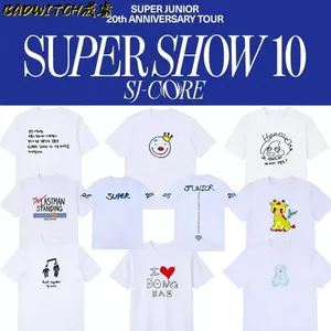 Áo thun và quần short bộ sưu tập SS10 kỷ niệm 20 năm của SuperJunior, in hình trên cotton nguyên chất