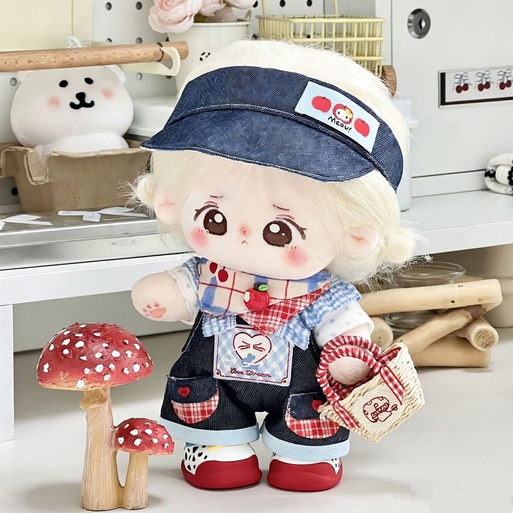 20Cm Quần Áo Bé 20Cm Dễ Thương Cotton Búp Bê Quần Áo Dễ Thương Màu Xanh Bong Bóng Dây Bộ Quà Tặng 4.16