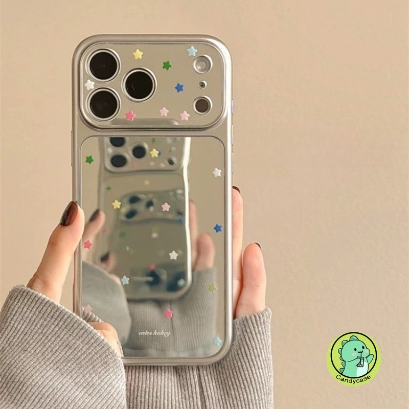 Ốp Gương Ngôi Sao Dễ Thương Cho Redmi Note 15 14 13 Pro Plus SE Pro + 5G 4G Vỏ Bạc Sang Trọng Ins Style Vỏ Điện Thoại Mềm
