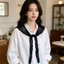 Thời trang ren trắng - khăn choàng quấn cổ nữ có thể tháo rời