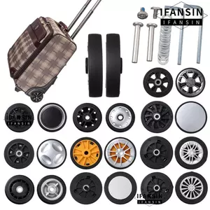 FANSIN 2 Chiếc Du Lịch Hành Lý Bánh Xe Thay Thế Di Động DIY Vali Phần Trục Cho Hành Lý Với Bánh Xe Viêng Chăn