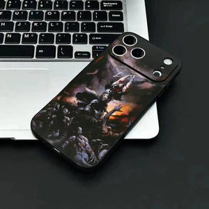 TP-3 Art Cool F-Frank Frazetta Ốp Lưng Điện Thoại IPhone 17 16 15 14 13 12 11 Pro Max Plus Mini Đen Mờ Vỏ Mềm Funda