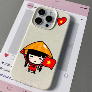 Ốp lưng iphone mềm thân thiện môi trường girl nón lá 7/8/plus/x/xs/11/12/13/14/15/pro/max/plus/promax