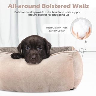 Giường cho chó lớn, Giường cho chó chỉnh hình chữ nhật, Giường Sofa cho thú cưng có thể giặt êm dịu mềm mại có thể giặt được với đáy chống trượt, dành cho chó nhỏ cỡ lớn vừa