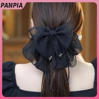 Nơ Tóc Kim Cương Giả Đen Ba Lớp PNPIA - Thiết Kế Thanh Lịch và Ngọt Ngào