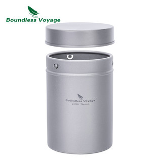 Boundless Voyage Hộp Trà Titan Di Động Mini Thiếc Bình Cà Phê Đường Bột Bảo Quản Thực Phẩm -Không Rò Rỉ Ti3212D