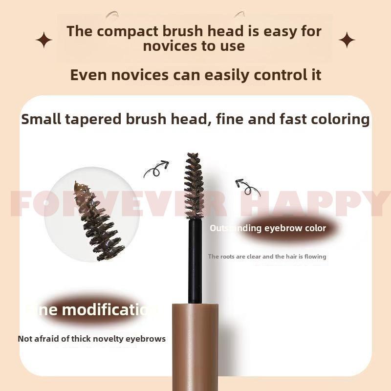 Mascara Lông Mày Chống Thấm Nước - 3 Màu Nâu Đậm Tự Nhiên Có Cọ