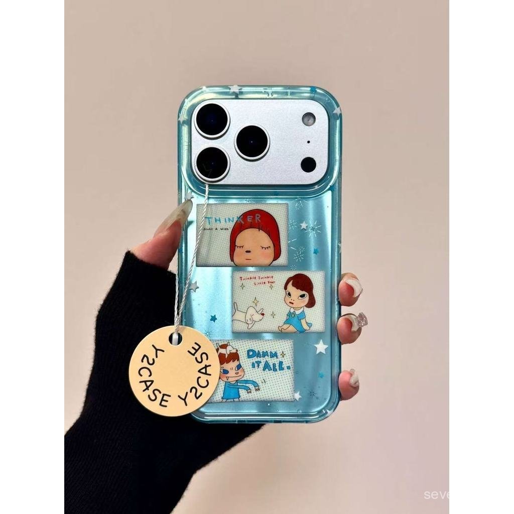 Ốp Điện Thoại Thích Hợp Cho iPhone 11 12 13 14 15 16 17 Pro max Plus Air Cartoon Miyage Graffiti Yoshitomo Nara Vỏ Bảo Vệ Chống Sốc Bao Gồm Tất Cả ZUA3